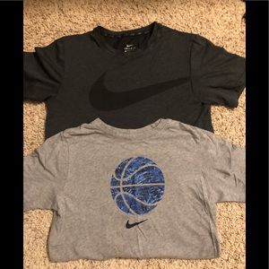 Barely worn Nike youth XL dri fit and one cotton